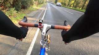 Autumnal ride through Epping Forest on my beautiful Campagnolo equipped Colnago Master.