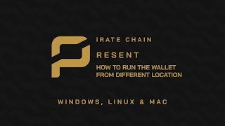 How To Run The Wallet From A Different Location | Pirate Chain (ARRR)