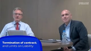 Termination of contract; and Limits on Liability