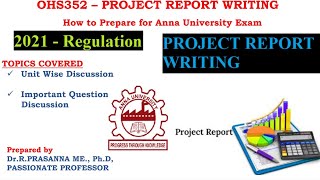 Anna University Exam Preparation - OHS352-Project Report Writing Important Questions