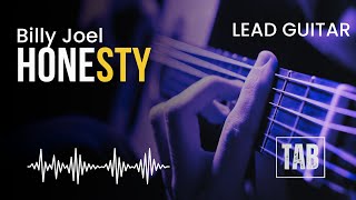 ( Lead Guitar ) Honesty - Billy Joel - Super Easy Fingerstyle Guitar Tutorial TAB