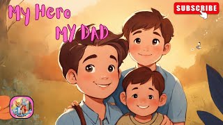 My Hero My DAD | Hindi Rhymes And Kids Songs @CartoonKingdom1313  #cartoon