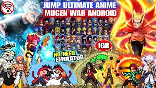 NEW!! JUMP ULTIMATE ANIME CROSSOVER MUGEN (LATEST CHARACTERS) Anime War Mugen No Exagear Android