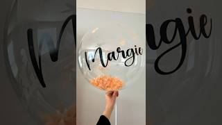 Globo personalizado con confetti #confetti #globospersonalizados