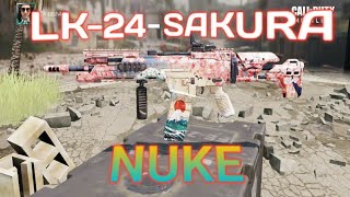 Call of duty !!!! Nuke with" sakura " very rare skin of LK-24