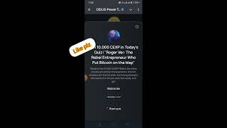 CEX.IO "Roger Ver" Today's Quiz Answers 𝔻𝕒𝕥𝕖:-27-28/10/2024 Part 2 #quiz #cexio #CEX.IO