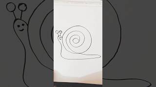 Easy Snail Drawing  Tutorial|| How to draw a Snail 🐌 #easydrawing #viral#snail #snaildrawing