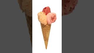 Three Fruit Flavors Ice Cream 💗🍦❤️🍦🧡🍦 |#three #fruit #flavors #icecream #red #orange #pink| The DRVL