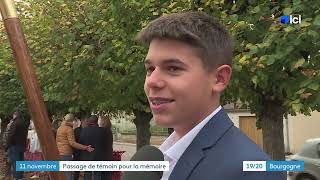 Mémoire: Enzo devient à 14 ans porte-drapeau de sa commune