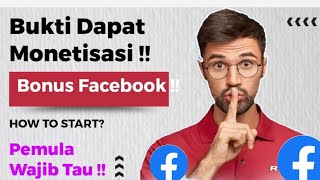 Bukti Sudah Dapat Monetisasi Bonus Facebook Dan Sistem Kerja Bonus! Kreator Facebook Pro