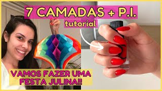 Como fazer 7 CAMADAS DE ESMALTE, receita de SALADA FÁCIL e preparativos FESTA JULINA | Talita Ramos