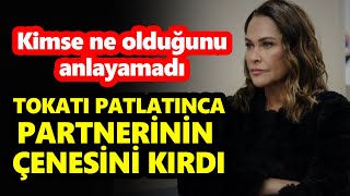 KİMSE NE OLDUĞUNU ANLAYAMADI! Hülya Avşar tokatı patlatınca partnerinin çenesini kırdı!