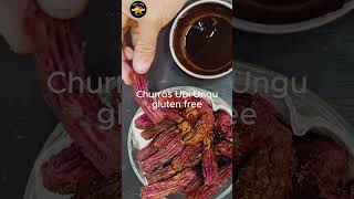 Resep Cemilan Simple || Churros Ubi Ungu Cocol Saus Cokelat Enak dan Renyah Sekali || gluten free