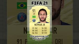 Neymar Jr  FIFA RATING Evolution #shorts FIFA CARD Evolution