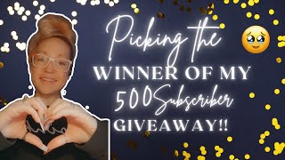 ⚠️⚠️ Who Will The Winner Be?! | Winner Announcement! ⚠️⚠️ #giveaway #500subs @madamglamofficial