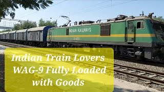 WAG-9|Goods Train|Fully Loaded goods train| Indian Train Lovers#indiantrain #indianrailways #trains