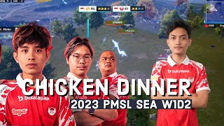 CHICKEN DINNER | 2023 PMSL SEA W1D2 | BTR