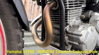 Yamaha XT250 - RIKIZOH Titanium Exhaust Pipe