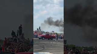 6.0 power stroke ford ranger does burnout #burnout #truck #diesel  #ford  #atlanticcitytruckmeet