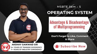 Advantage & Disadvantage of Multiprogramming | MSBTE SEM - 5 Operating System | TY DIPLOMA