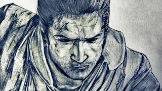 How To Draw Sekiro From Sekiro Shadows Die Twice Step By Step [Tutorial]