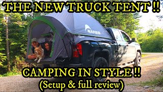 THE NEW TRUCK TENT - CAMPING IN STYLE!!  TORRENTIAL RAIN, STEAKS over a CAMPFIRE and TENT REVIEW👍👍