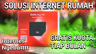 KUOTA 25GB GRATIS PAKAI MODEM ORBIT STAR N2 - UNBOXING