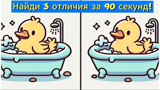 Найди 3 отличия за 90 секунд!