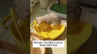 Woven Cat Bed Cotton Rope Mat