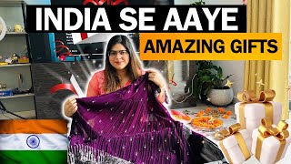 Finally Unpacking Amazing Gifts We Got From INDIA | Gifts Unpacking Vlog | Indian Youtuber