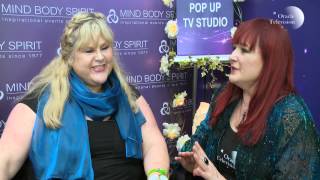 Janette Anne Coombes talks to Carrie Kirkpatrick at the Mind Body Spirit Festival