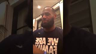 LeBron James imitating Pop Smoke "GRRT" with his daughter Zhuri