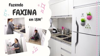 Fazendo Faxina em 18m² | Thayná Vale - Meu Studio