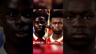 FIFA 23 vs eFootball 2023 Arsenal Player Faces #football #game #mobile football