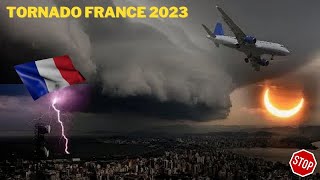 Watch 🚨Brutal destruction in France!! A 218km/h tornado tears off the roofs and trees of Pontarion