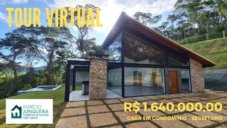 Casa nova com projeto moderno em condomínio de Secretário, RJ | Tour virtual completo