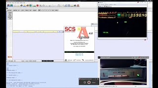 Using PacTOR to access a packet radio BBS. Eqp and software: Alpha4 and SCS PTC-IIusb.