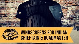 Windscreen Options for the  Indian Chieftain and Roadmaster