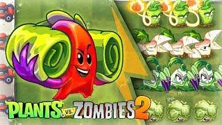 RHUBARBARIAN ABILITY & POWER UP. Rhubarbarian Challenge | Plants Vs Zombies 2 PVZ2