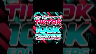 100K Followers on TIKTOK #shorts #short #viral #edit #music #remix #tiktok #trapmisc