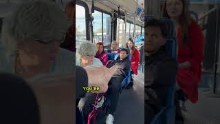 Old scammer lady gets what she deserves! #bus #lady #driver #crazy #drama #shorts #explore