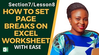 👉HOW TO EASILY SET PAGE BREAK IN EXCEL