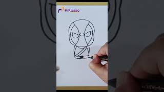 How to Draw Deadpool Easy in Less Than One Minutes