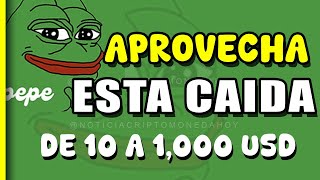 ¡ACTÚA RÁPIDO! 🔥🐸🐳 ¿QUÉ PASA  ¡NOTICIAS DE PEPE! ÚLTIMA OPORTUNIDA  / NOTICIA CRIPTOMONEDA HOY