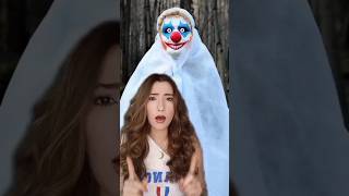 ASLA BEYAZ PELERİNLİ BİR PALYAÇOYU TAKİP ETMEYİN! 😱😱 #shorts #tiktok #popular