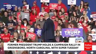 Trump Abruptly Stops NC Rally Speech When Attendee Suffers Medical Emergency