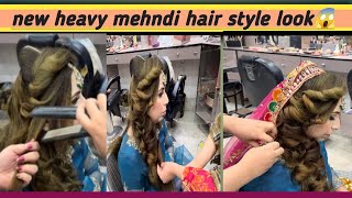 Mehndi hairstyle || trending bridel hair style || mehndi hairstyle for girl || kashees hairstyle