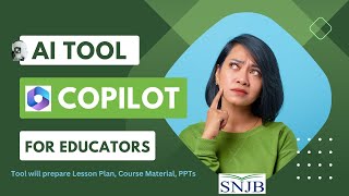 Copilot AI Tool: Create Lesson Plan, Course Material, Presentation in a Minute using Syllabus