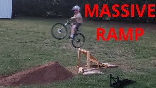 Building a HUGE RAMP for MTB and BMX