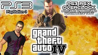 PS3 RSX OVERCLOCK | Stock VS 800/950 | Grand Theft Auto IV | Framerate test